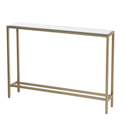 Adolphus Glass Top Console Table