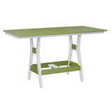 Berlin Gardens Harbor Regular Top With White Base Rectangular Bar Table