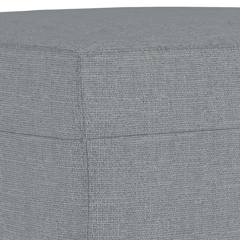 Repose-pieds avec repose-pieds Ashleyn, 100 % polyester gris clair
