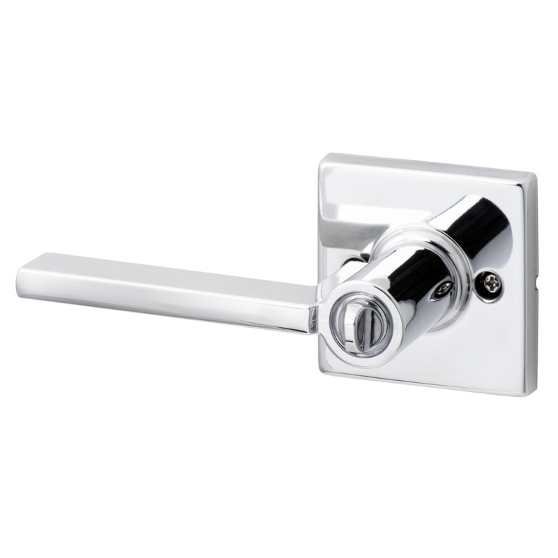 Levier d'entrée carré Mesa, plat , Chrome poli