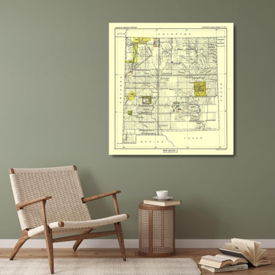  Hoen Gallery Wrapped Canvas Art Titled: New Mexico - Santa Fe - Hoen 1896