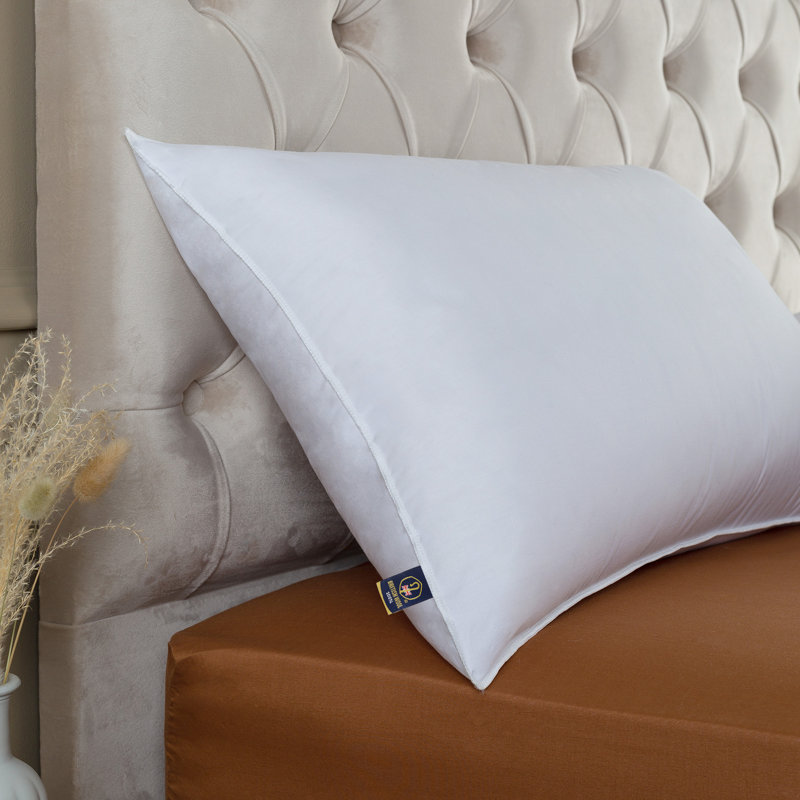 Slumberdown Wonderful Wool Pillow - Medium Support, Naturally Breathable