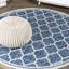 Tapis d'intérieur / extérieur bleu marine / gris Hague Moroccan Trellis-1454120753