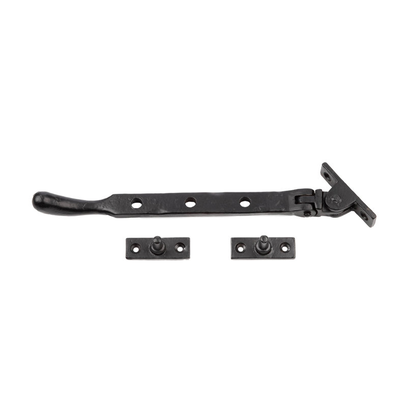 243X15x6mm Bulb End Casement, Black, 1.8cm H x 20cm W x 1.65cm D