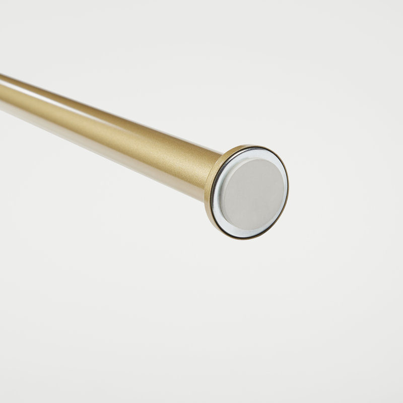Dawnview Exclusive Home Tension Rod, Adjustable, 24"- 40", Gold