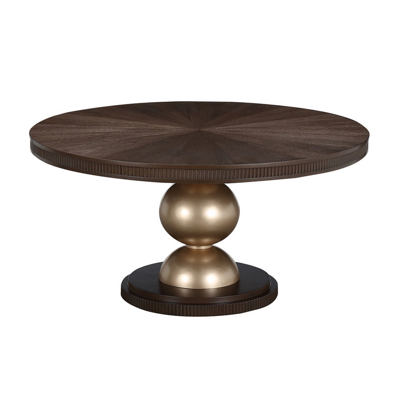 West Kensington Round Dining Table, Espresso Wood