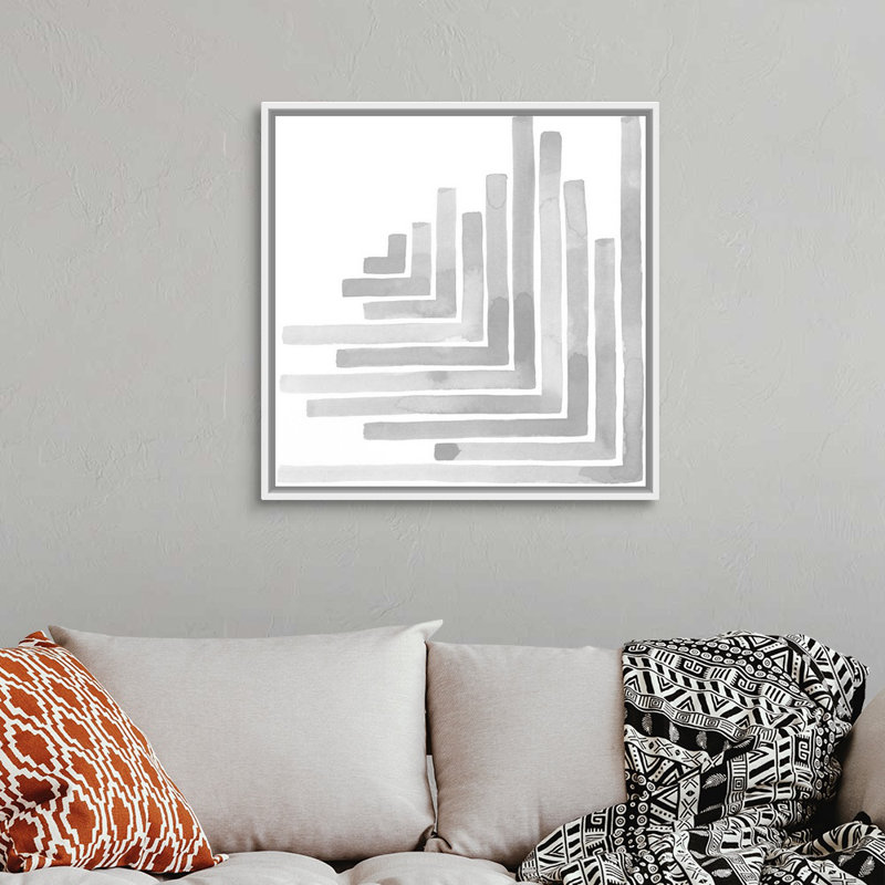 «Mute Eccentricities VI» par Grace Popp - reproduction d'art, H 32 po x l 32 po x P 1,75 po, Toile blanche encadrée