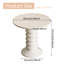 58 cm Cream White Round Side Table