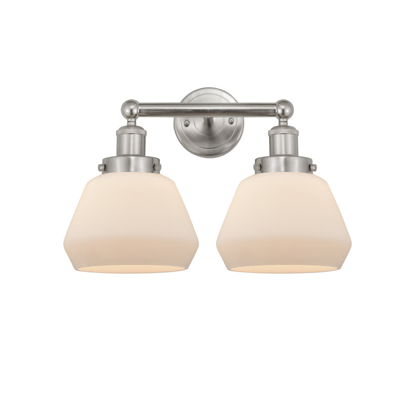 Rivka 2 - Light Dimmable Vanity Light, Matte White, Brushed Satin Nickel