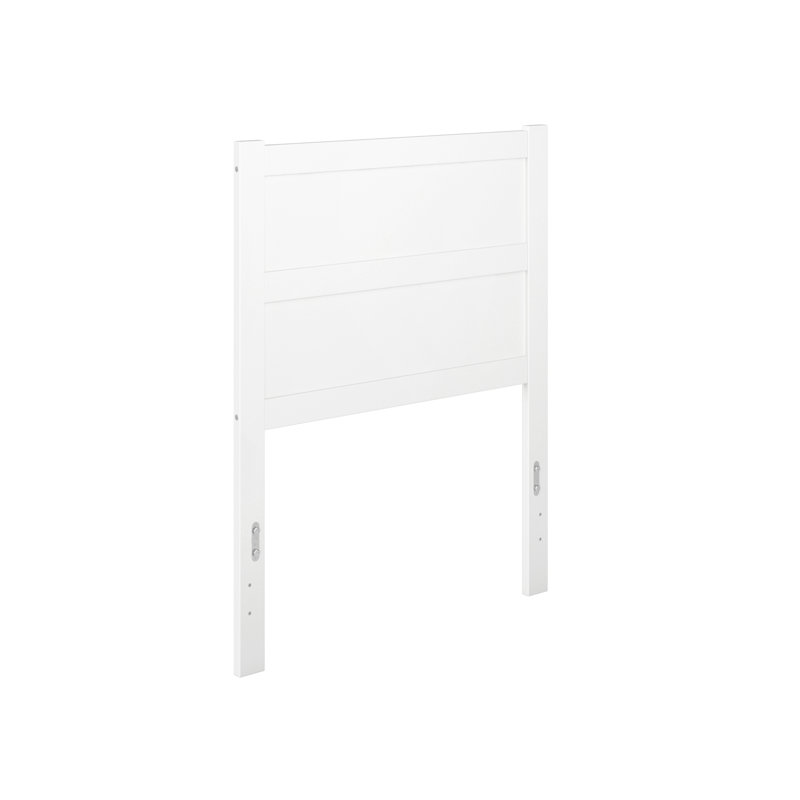 Alessio Wood Panel Headboard, Twin, White
