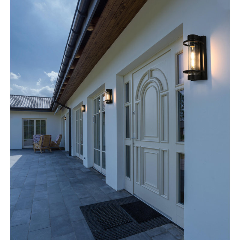 Oliveira 5.5 Inch Outdoor Wall Sconce in Black