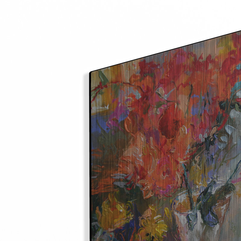 "Fleurs dans un vase" par Richard Wallich, H 24 po x l 16 po