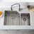 32'' L Double Bowl Stainless Steel Kitchen Sink
