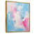 Toile avec cadre flottant or