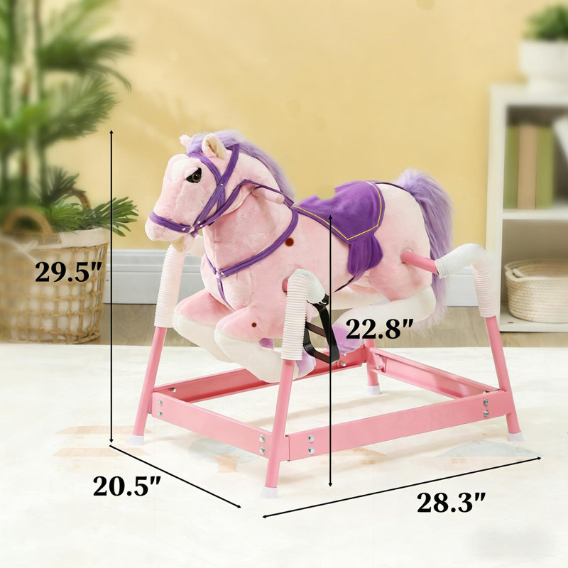 Doux cheval à bascule, cheval à bascule pour enfants