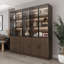 Vitrine 78,7 "à porte vitrée avec lumières DEL