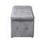 Repose-pieds rectangulaire en velours avec 2 repose-pieds supplémentaires, parfait pour un décor moderne et des sièges supplémentaires