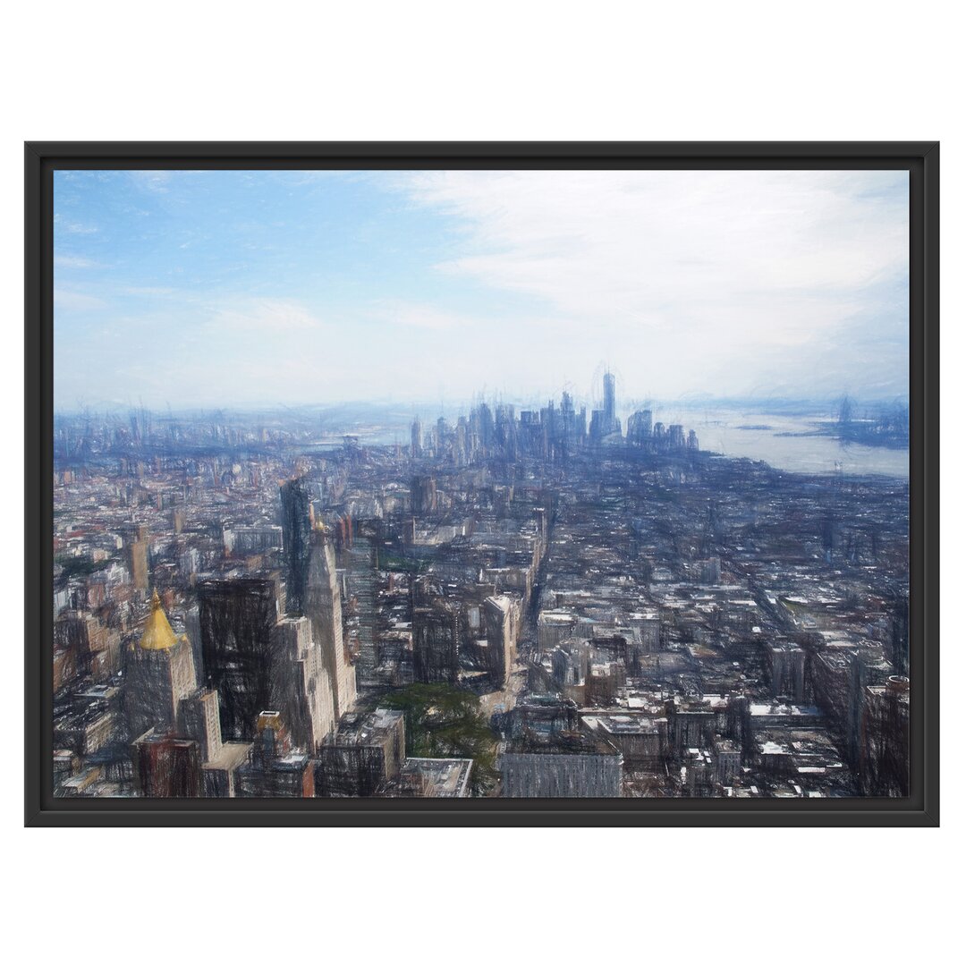 Gerahmtes Wandbild New York City Panorama