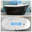 Biocura 59" Luxury Freestanding Acrylic Soaking Bathtub with Overflow Drain & Heat Retention-86595569