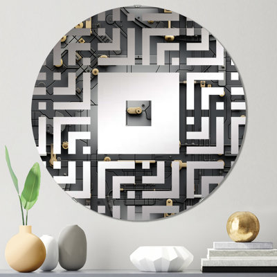 Industrial Harmony - Square Wall Mirror