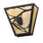 Rustic Lodge Steel Flush Mounted Sconce-124966830