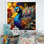 «Majestic Blooming Plumage Peacock IV», reproduction sur toile