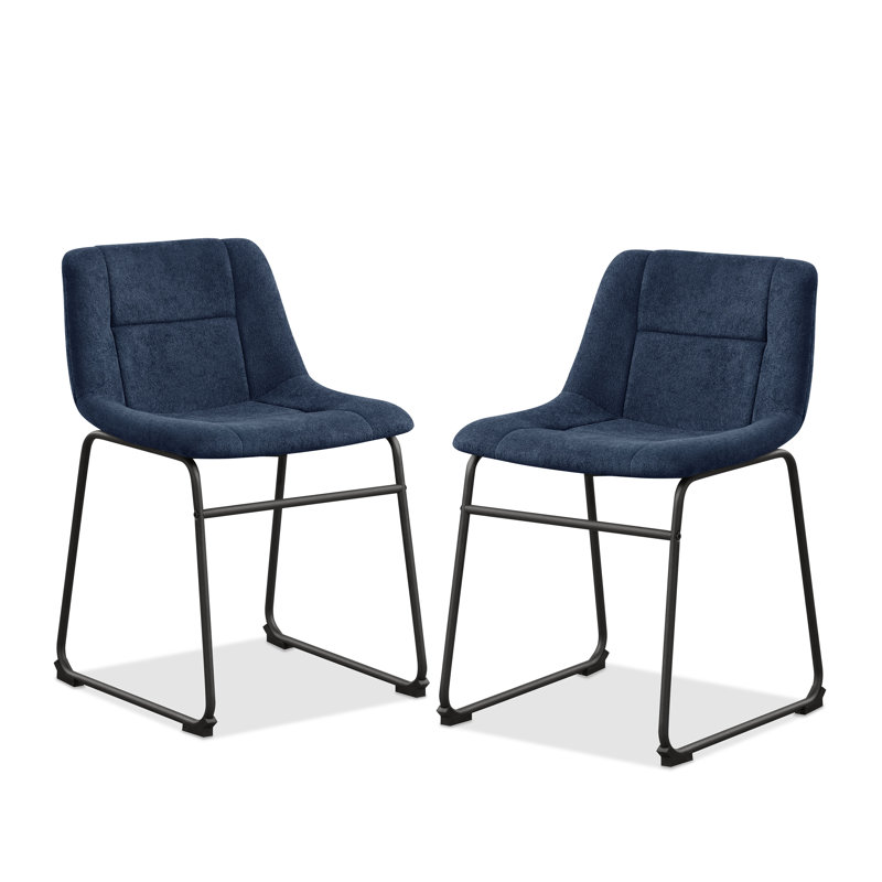 Bexhill Chenille Dining Chair, Blue