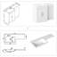 Single Bathroom Vanity with Integrated Resin Basin-122994381