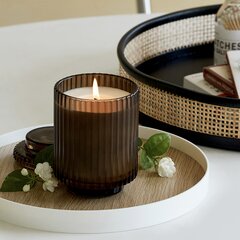 Two Wicks Soy Wax Candle in a Porcelain Bowl - Deruta Style