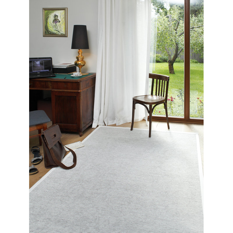 Wiebe Striped Hand Woven Area Rug, Rectangle 140 x 200cm
