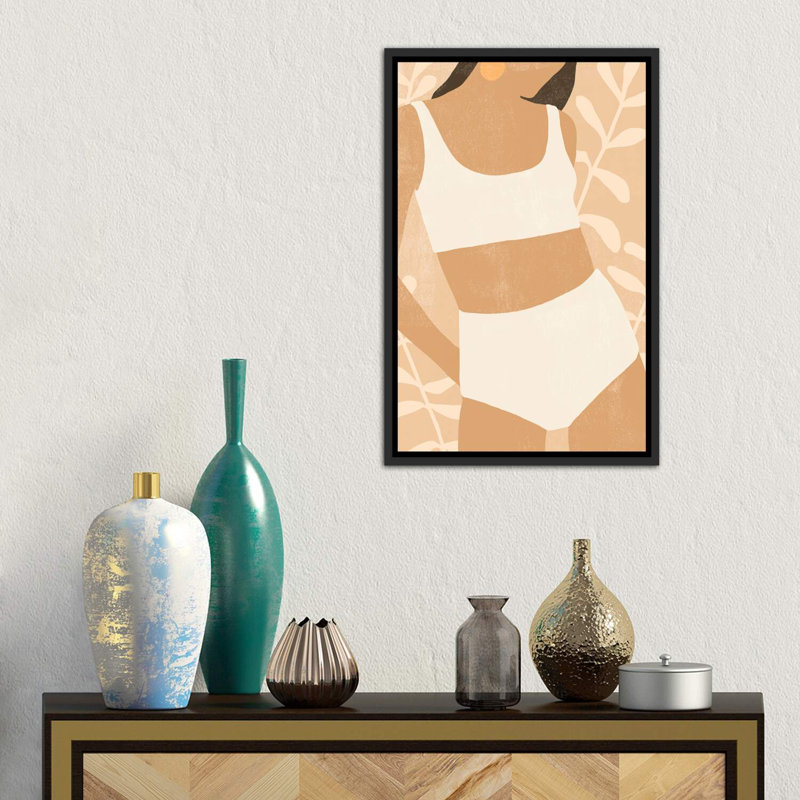 «Sunbather IV» - reproduction d'art, H 60 po x l 40po x P 1,5 po, Cadre noir vieilli