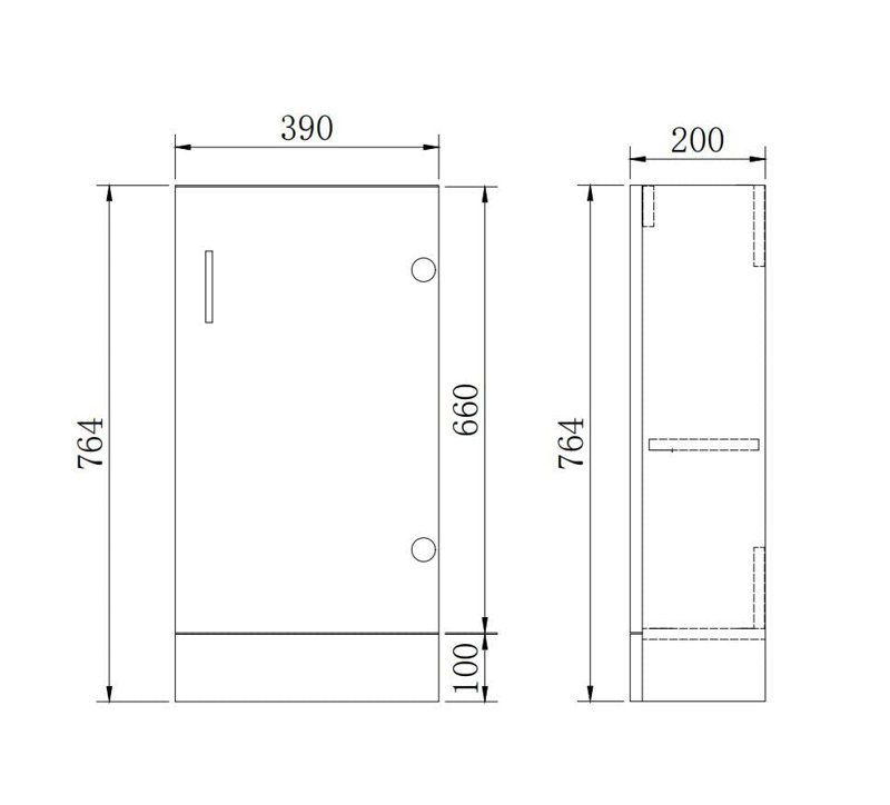 VeeBath Mini 400 Unit and Basin - Anthracite Gloss