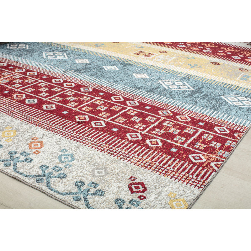 Inderpreet Southwestern Indoor Rug, Rectangle 2'6" x 4'