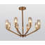 Lustre transitionnel en cuivre 8 lumières