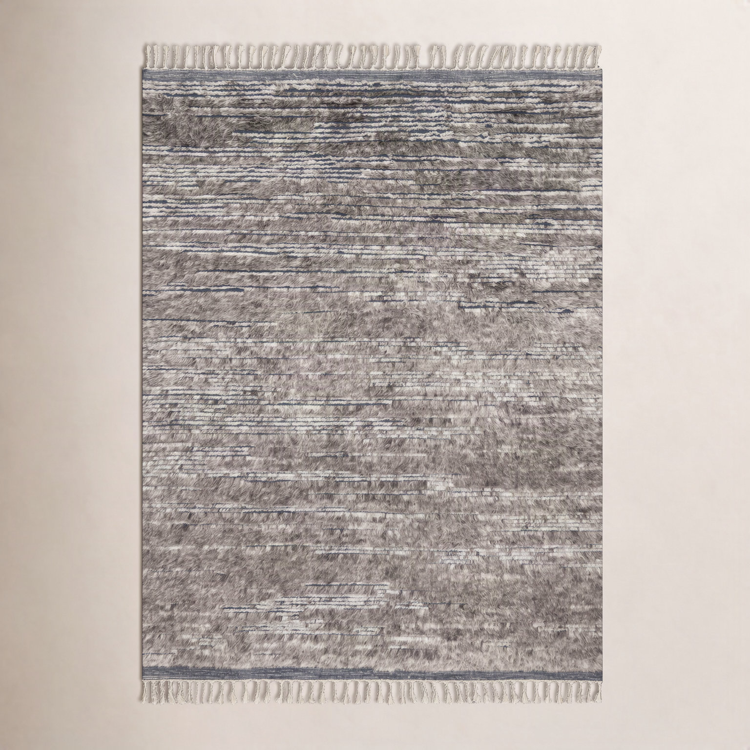 Benjamin Gray Hand-Knotted Wool Rug, Rectangle 8'6" x 11'6"