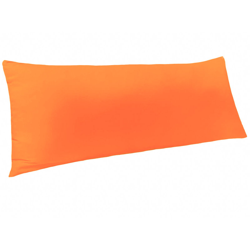 Body Pillow Cover, 1800 Brushed Microfiber Body Pillowcase with Envelope Closure - 20x54 Inches - NTBAY, Orange, 1