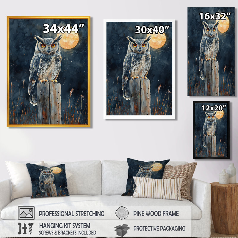 Shanell - Animals Wall Art, 32" H x 24" W, Single Picture Framed Print, Gold