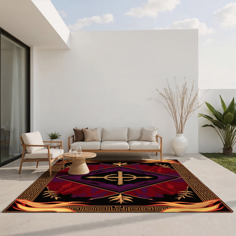 Tapis intérieur et extérieur Crown Jewel, Rectangulaire 3 pi x 5 pi