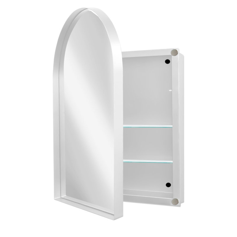 Armoire à pharmacie encastrée 24 po x 36 po, armoire murale avec cadre en métal avec miroir et tablettes réglables, miroir mural avec rangement pour salle de bain