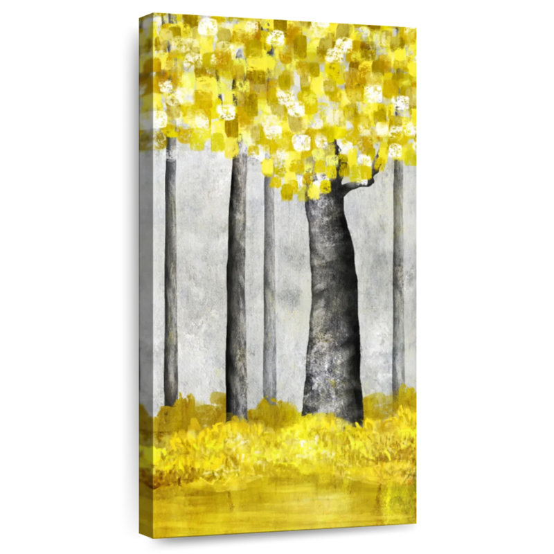 Arbre abstrait doré