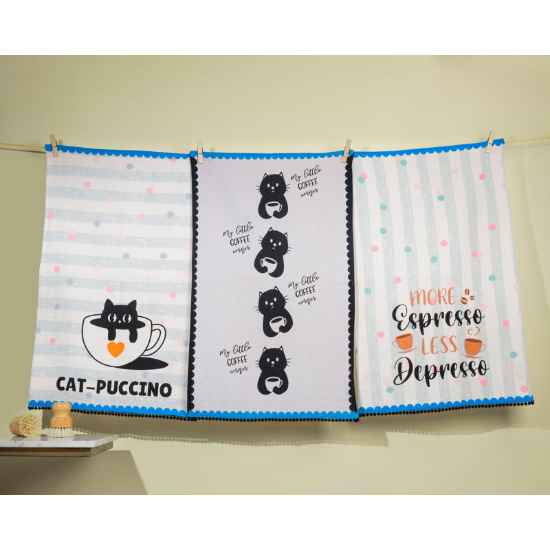 Cat-puccino Kitchen Towel Set