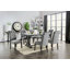 Ensemble classique de 2 chaises d'appoint capitonnées capitonnées en tissu de bois massif avec dossier à volutes et mobilier de salle à manger rustique-2103812435