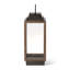 Small Rustic Outdoor Fir Wood And Galvanized Metal Cabin Lantern-1934781334