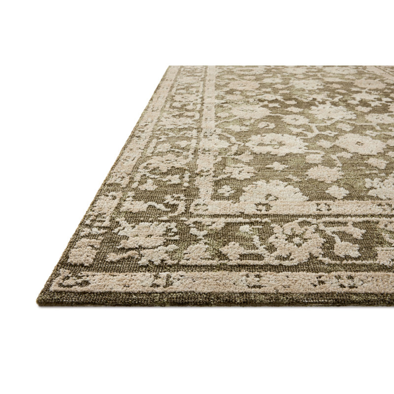 Loloi Percival Moss / Natural Area Rug, Rectangle 7'9" x 9'9"
