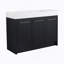Ensemble de meuble-lavabo autoportant de 48 po avec lavabo en résine, avec porte à fermeture douce, ensemble KD-150470423