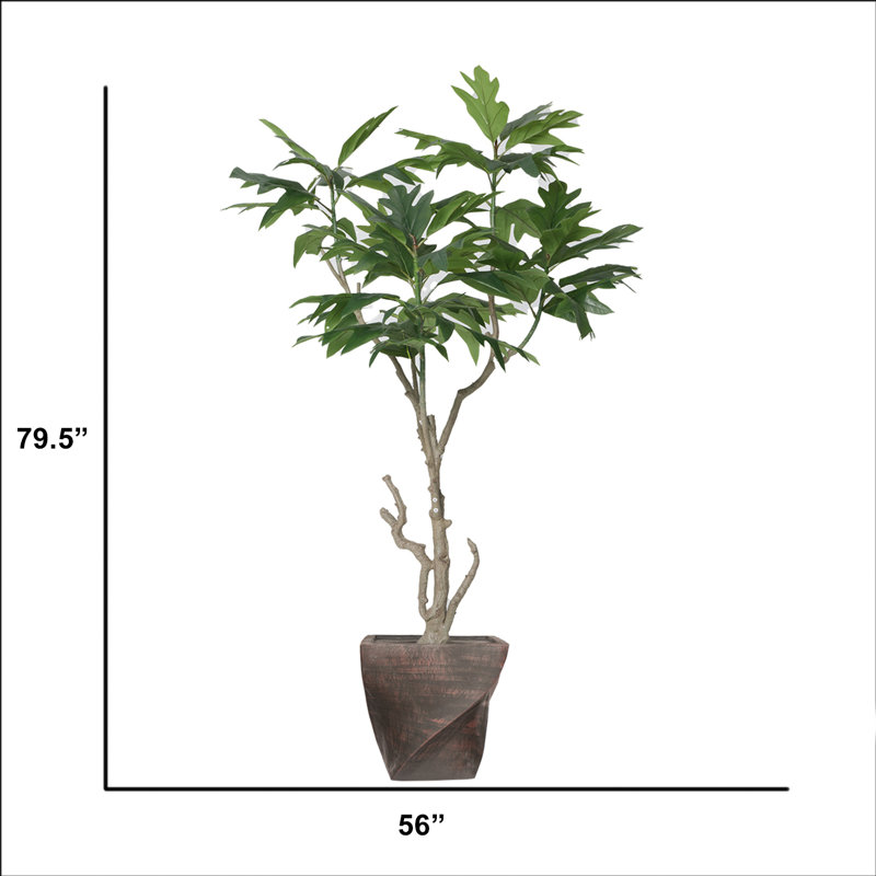 Arbre à violon artificiel 79,5 "en pot