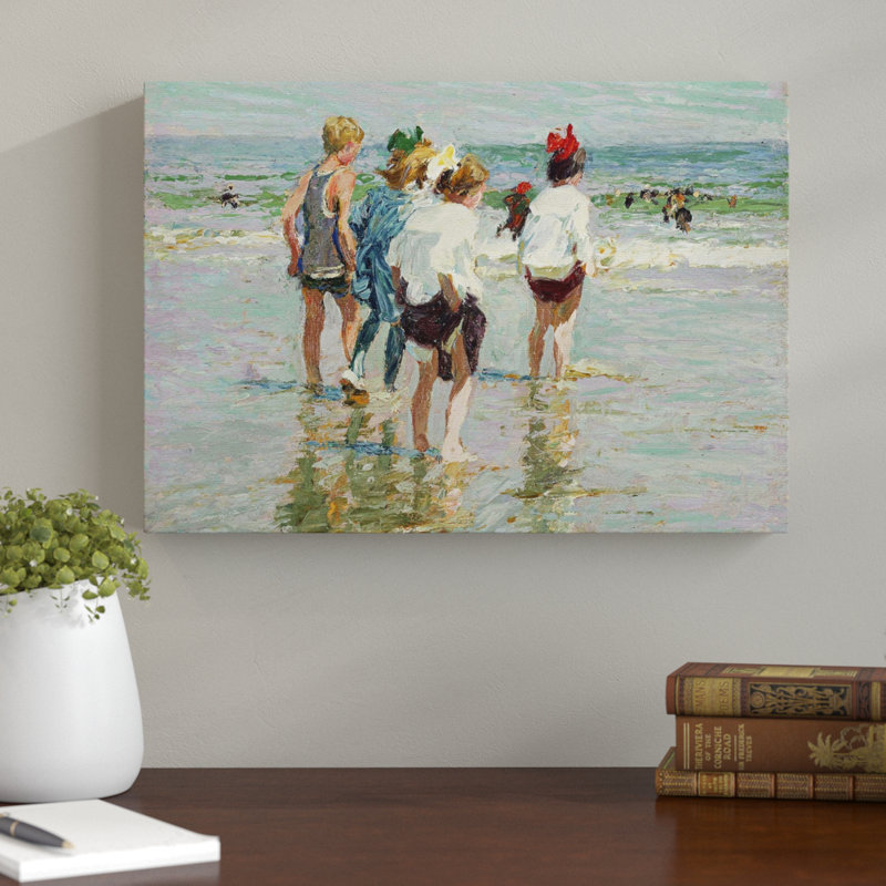 Edward Henry Potthast - Wrapped Canvas, 40cm H x 60cm W