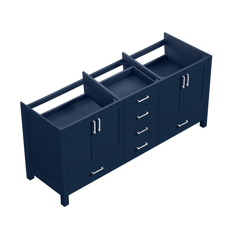 Jacques 80" Navy Blue Painted Double Freestanding Vanity