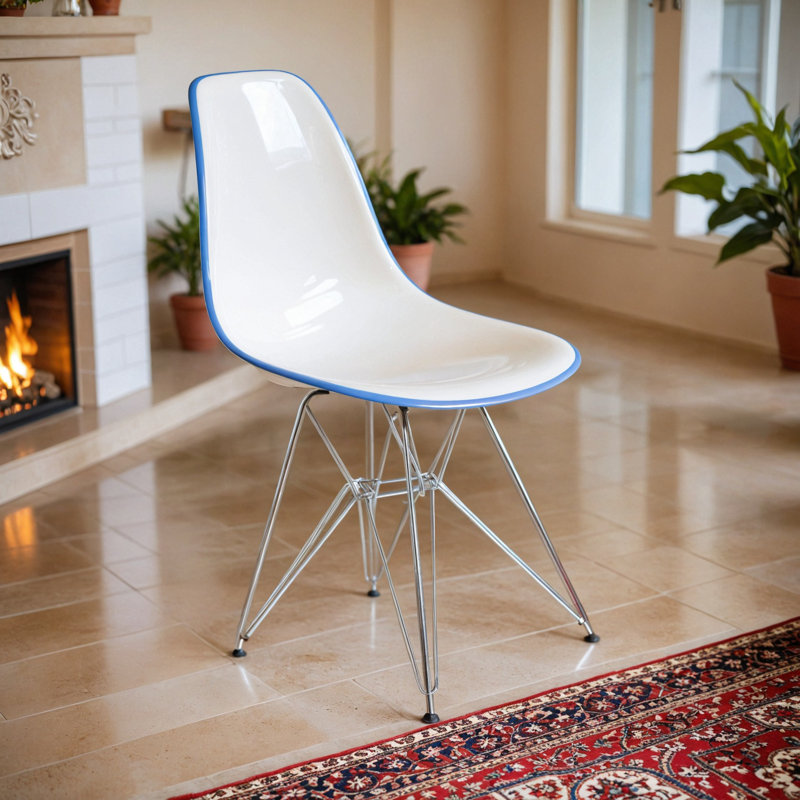 Chaise de salle à manger Northfleet, Noir transparent, Chrome chrome, Simple