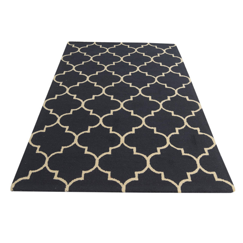 Tapis bleu foncé Otto
